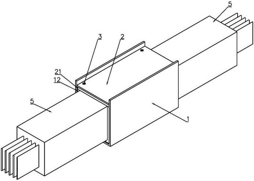 Joint sealing sleeve for bus duct pouring