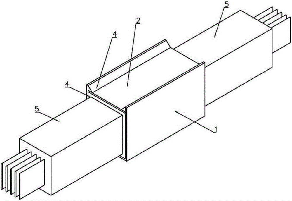 Joint sealing sleeve for bus duct pouring