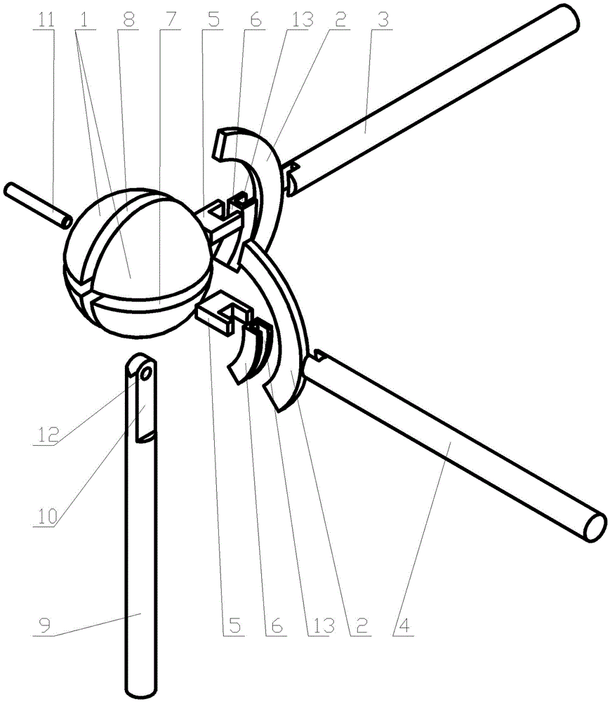 Ball joint three-dimensional shaft