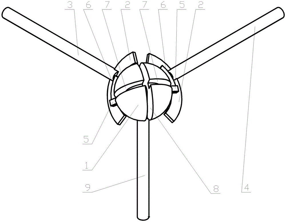 Ball joint three-dimensional shaft