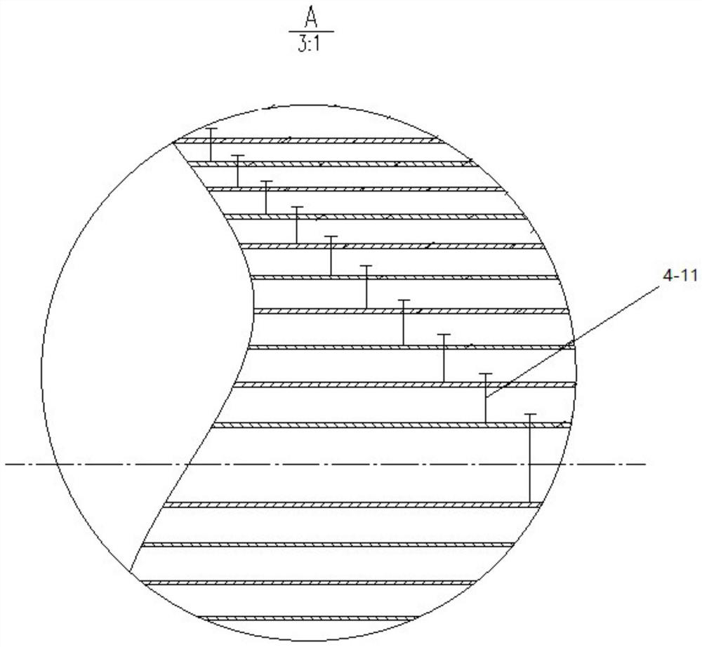 Turbulent burner with primary air with multiple channels