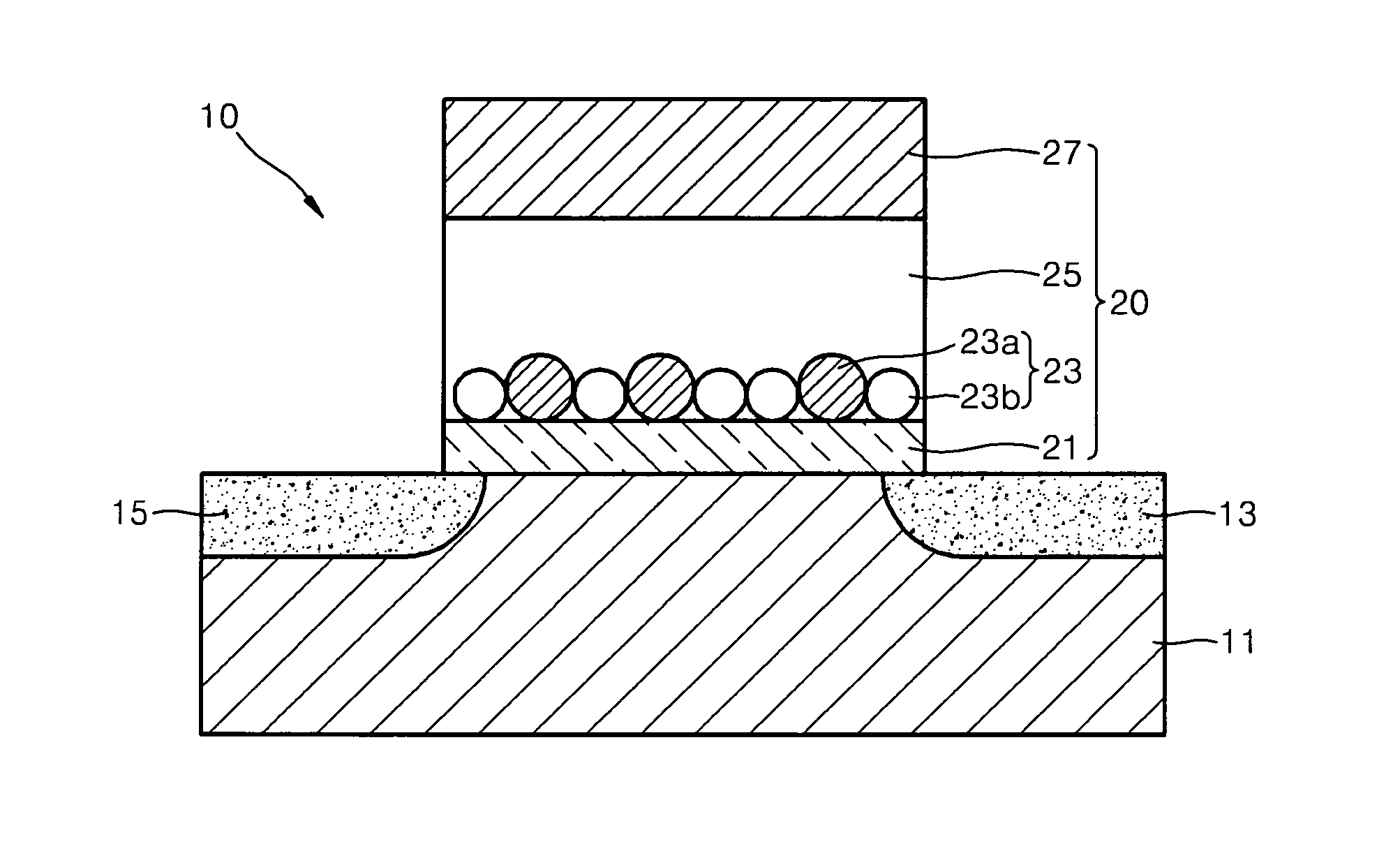 Charge trap memory device comprising composite of nanoparticles and method of fabricating the charge trap memory device