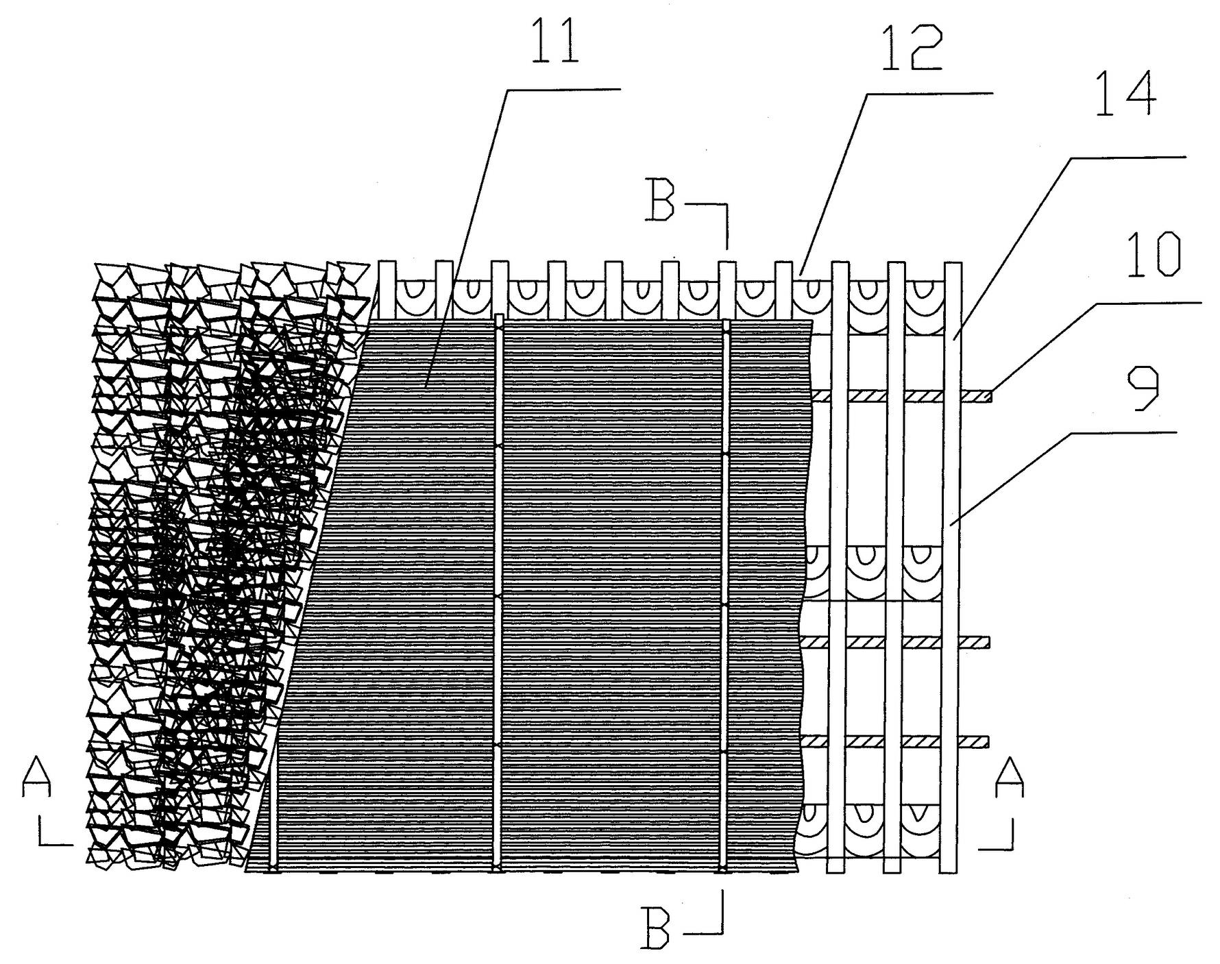 Method for mechanically mining coal by using steep seam pseudo inclination bracing type retractable flexible shield support