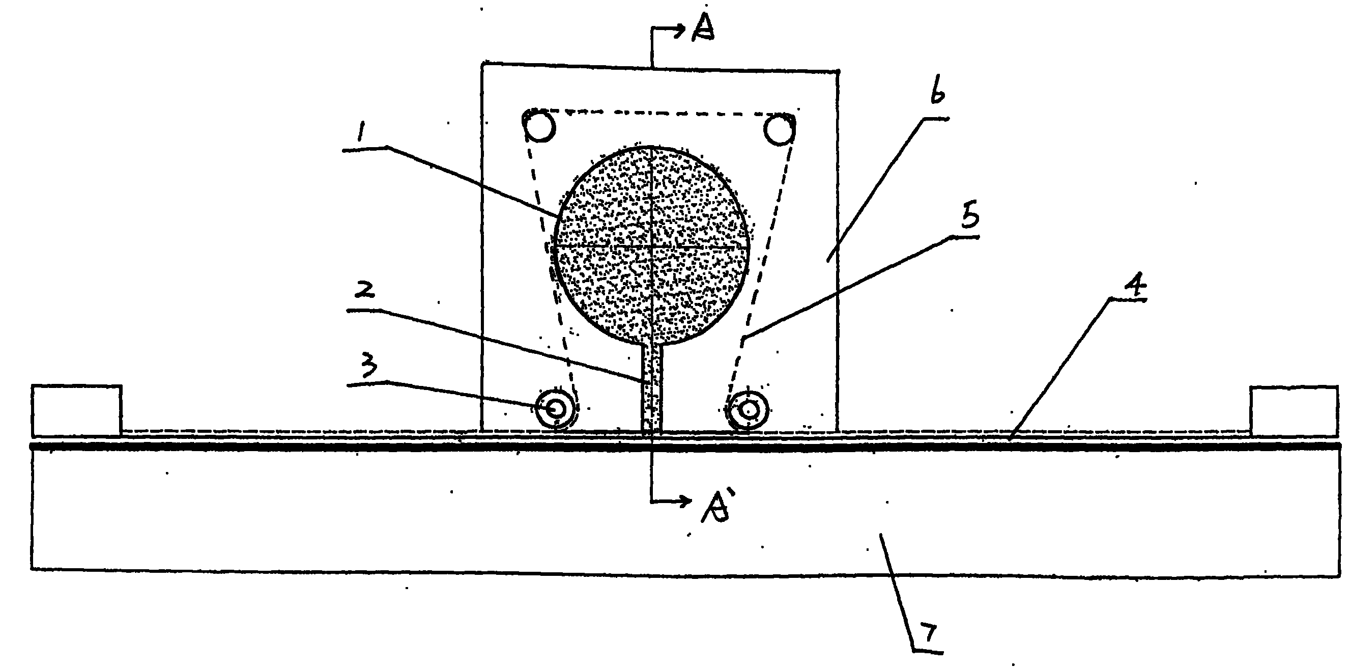 Fabric dyeing and printing device