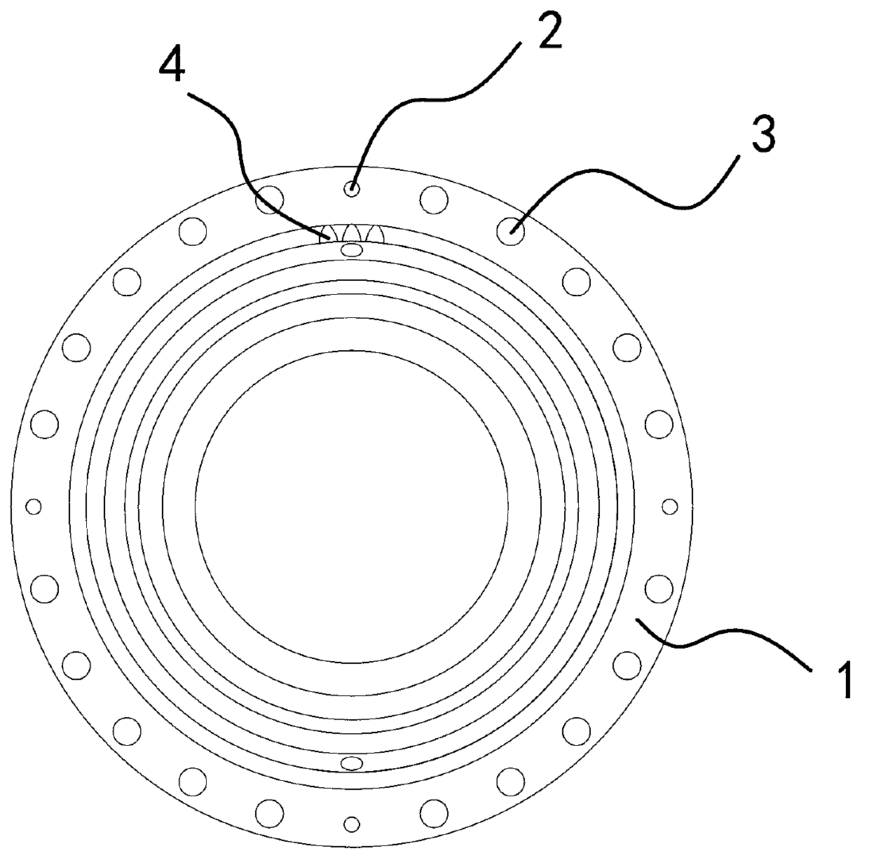 Method for machining inner gear ring