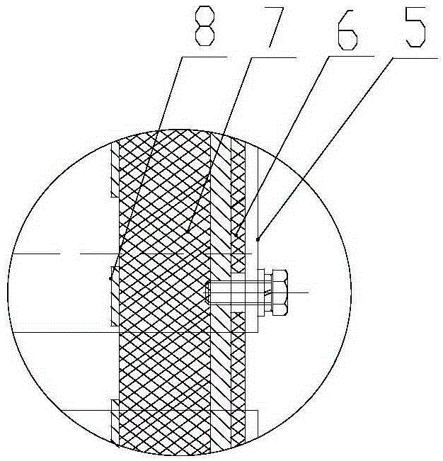 Vertical resistance brake mounting bracket structure used for locomotive