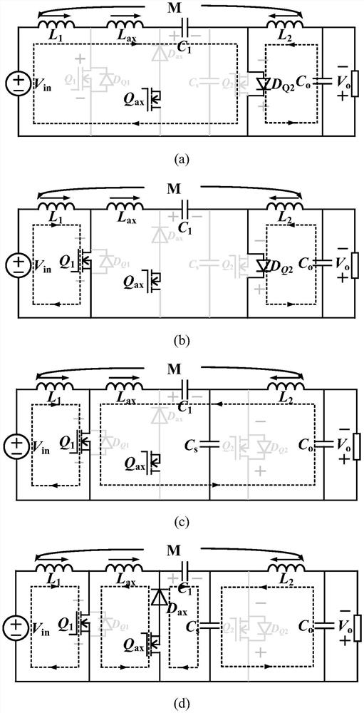 Low-ripple soft-switching Cuk converter circuit and modulation method