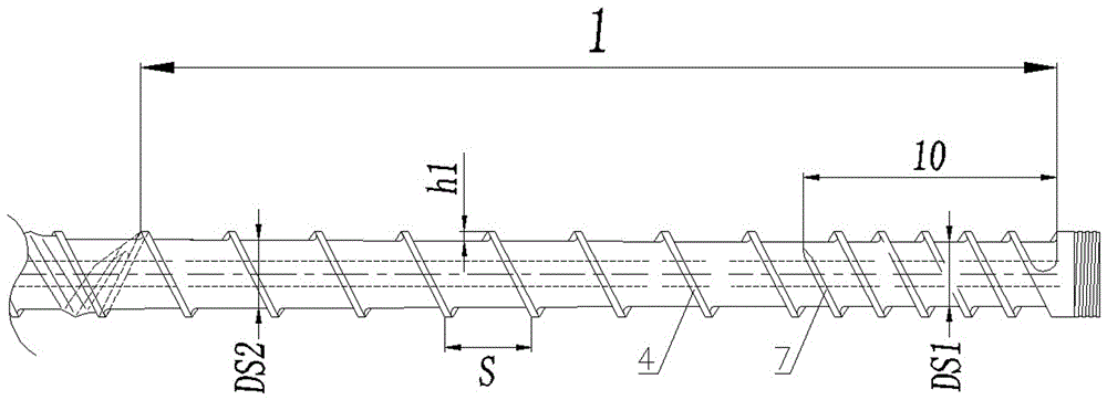 Special two-stage bm screw for wire and cable extruder