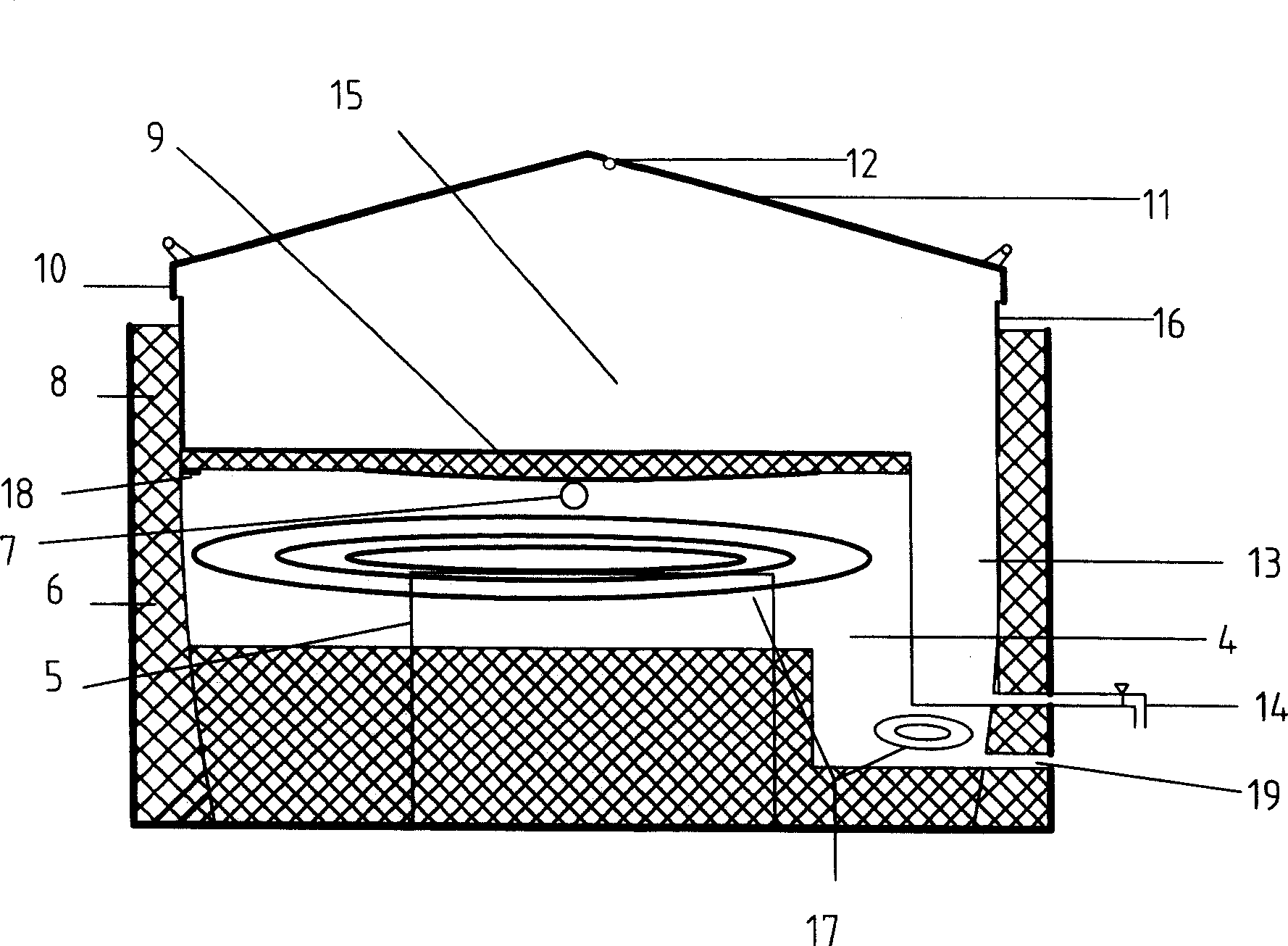 Method for processing steamed and baked bread and special-purpose equipment stove for steaming and baking
