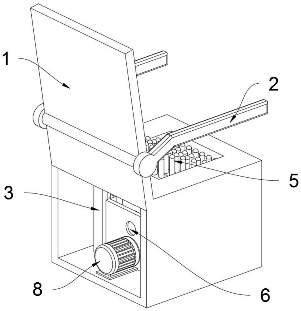 Massage device for relieving pain at affected part of anorectal department