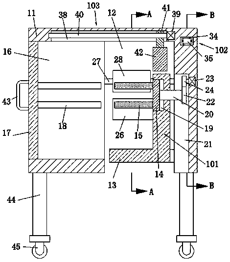 Rapid take-up device of fire hose