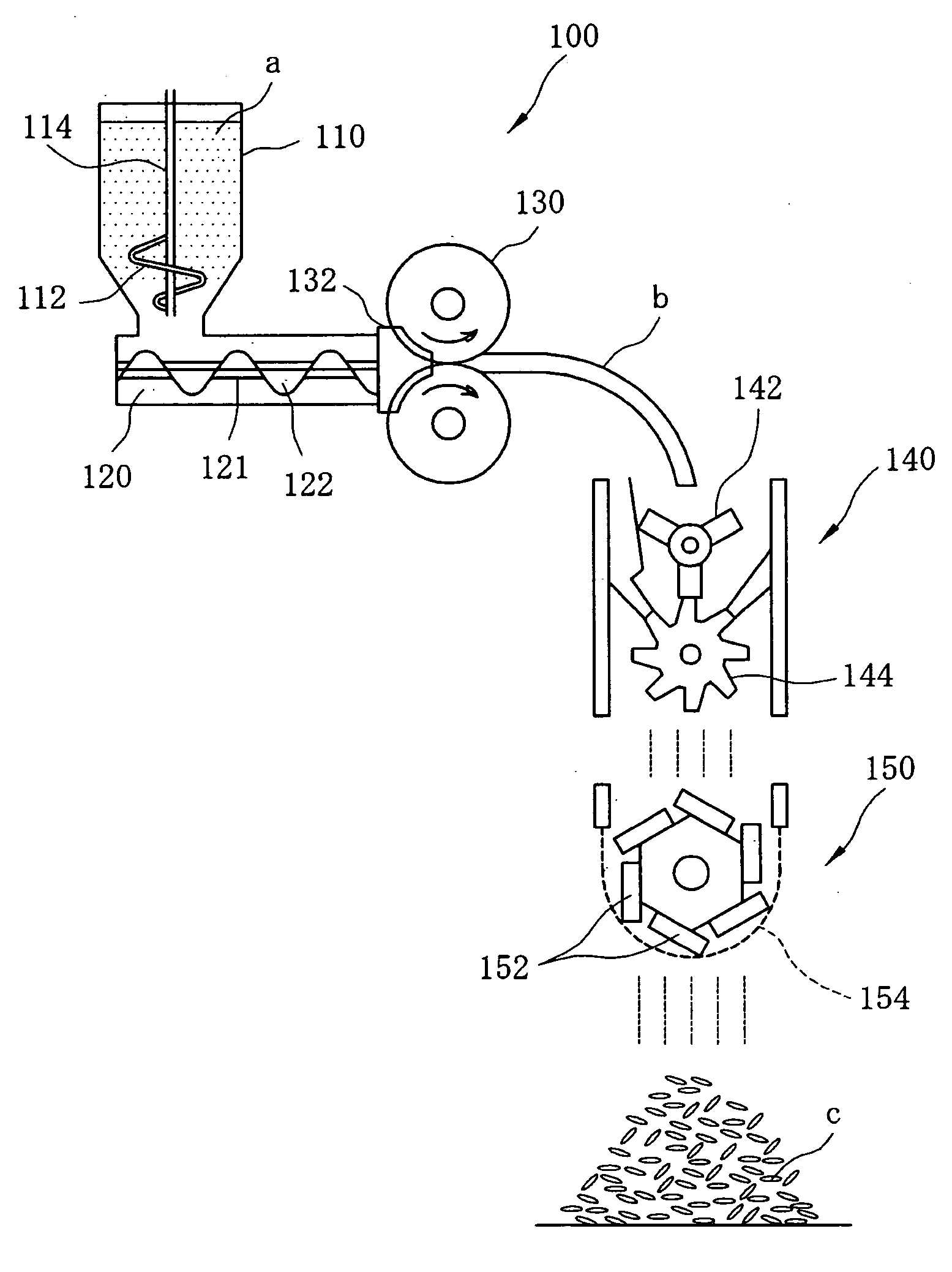 Method of pelletizing friction material and method of manufacturing preliminarily formed material for friction material