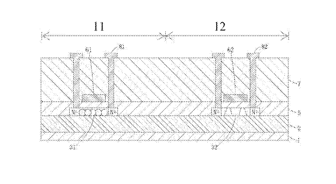 LTPS TFT substrate structure and method of forming the same