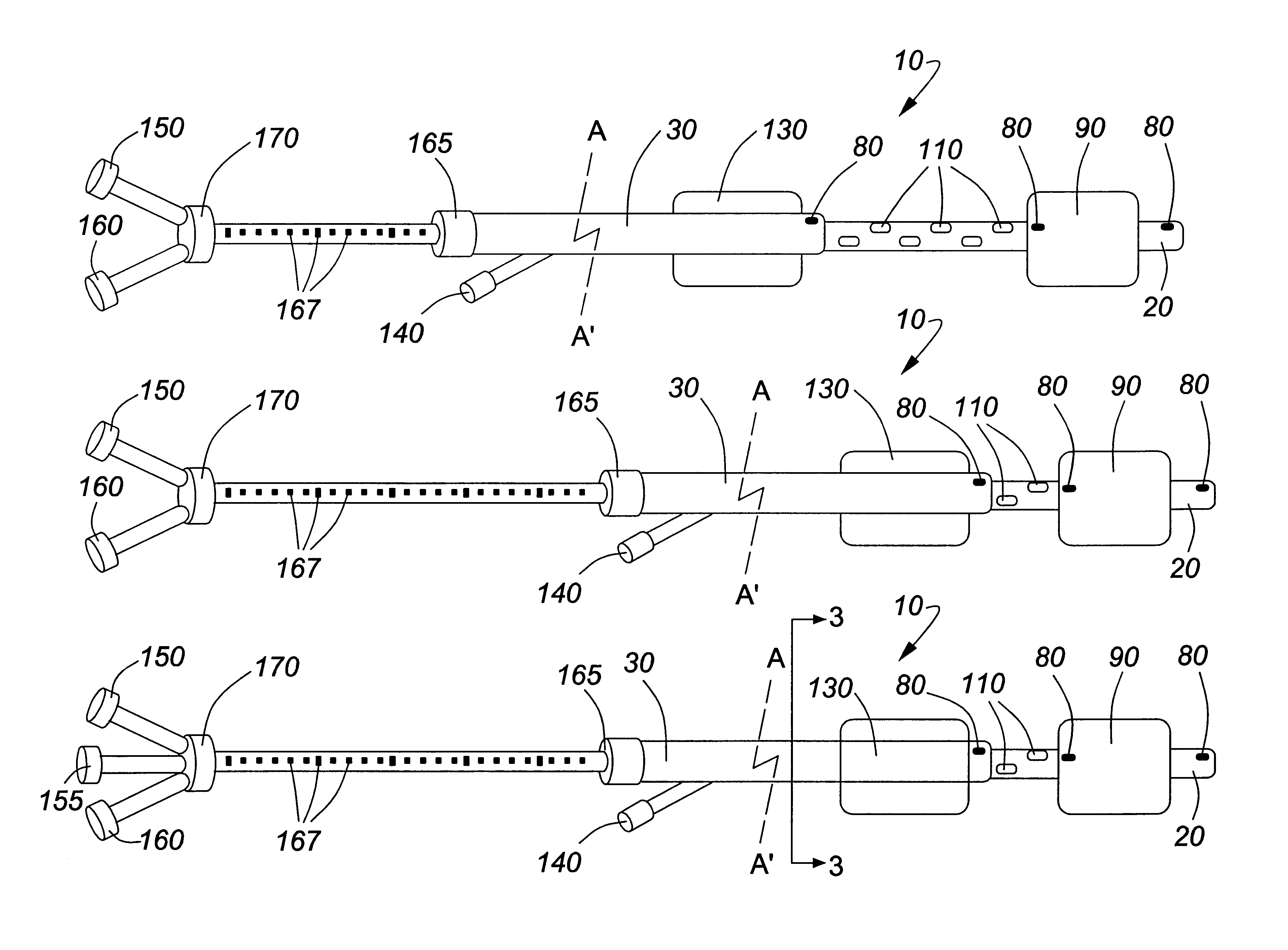 Adjustable multi-balloon local delivery device