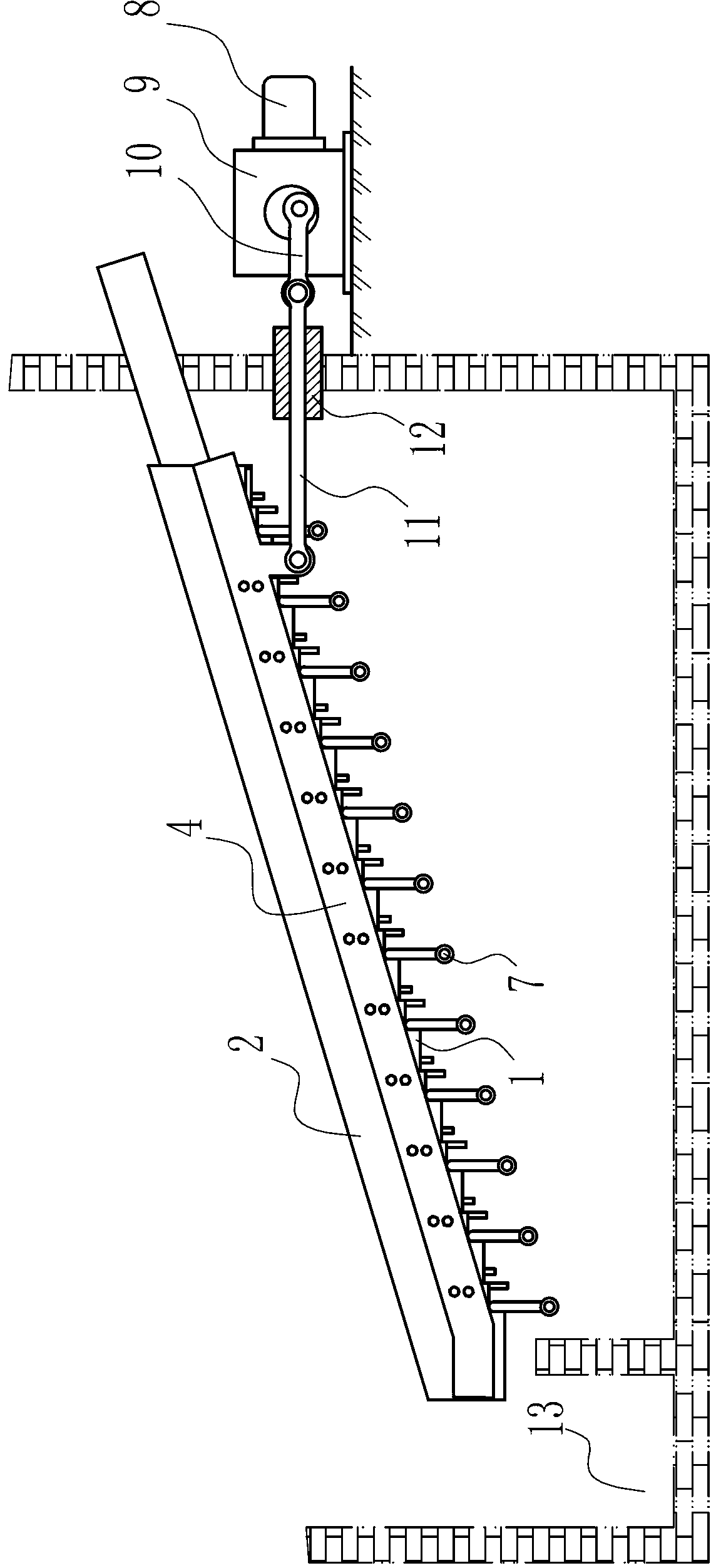 Powder combustible material combustion fire grate