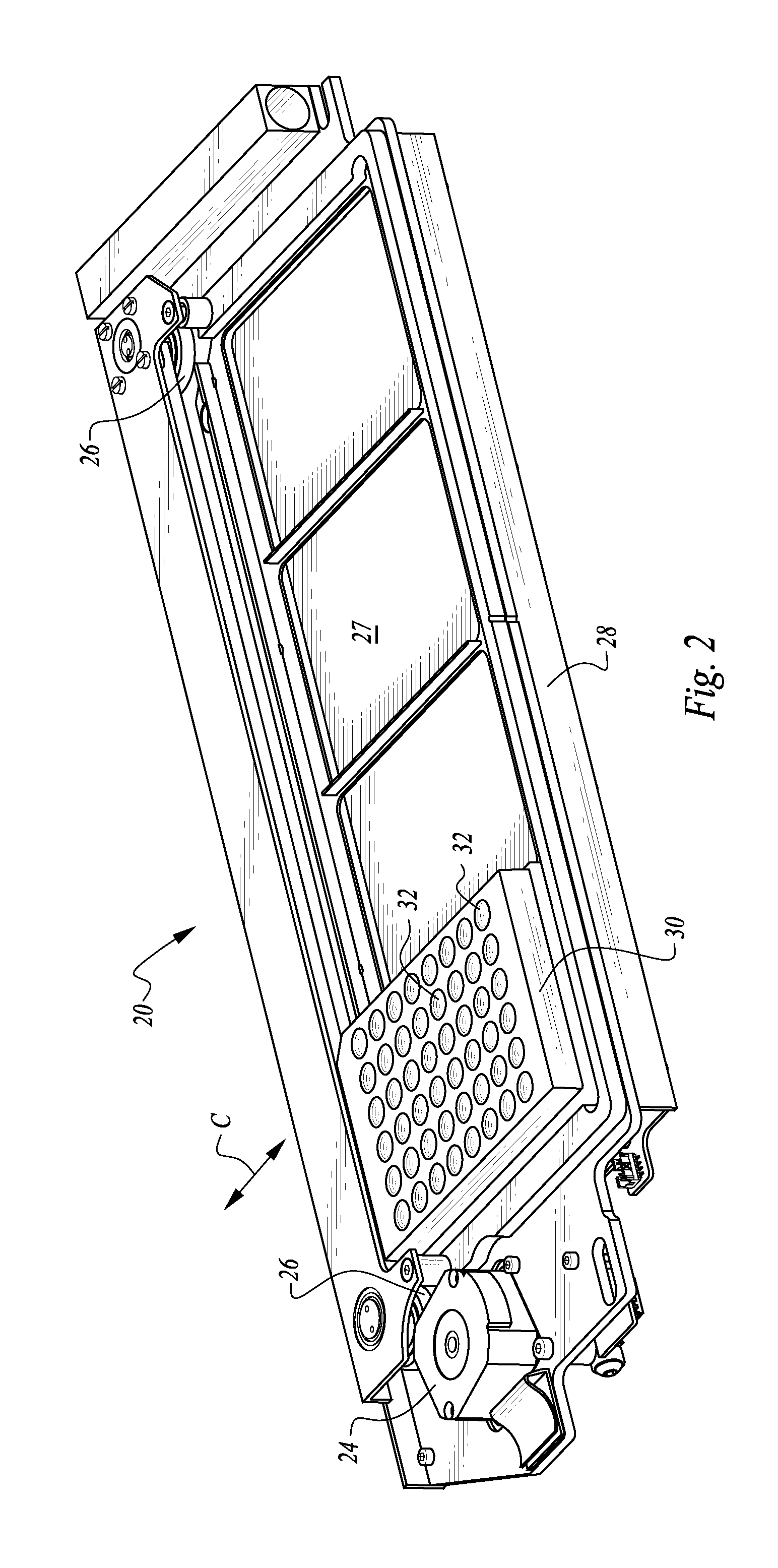 Process and machine for automated agglutination assays