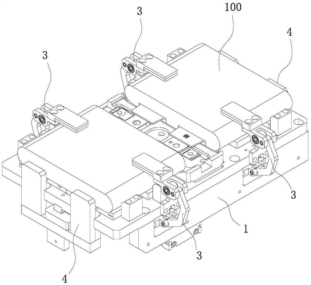 Power battery cell positioning clamp