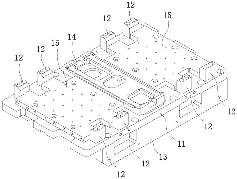 Power battery cell positioning clamp