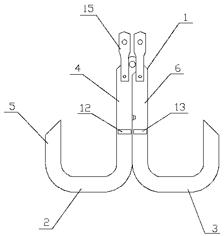 Adjustable crane hook and manufacturing method thereof