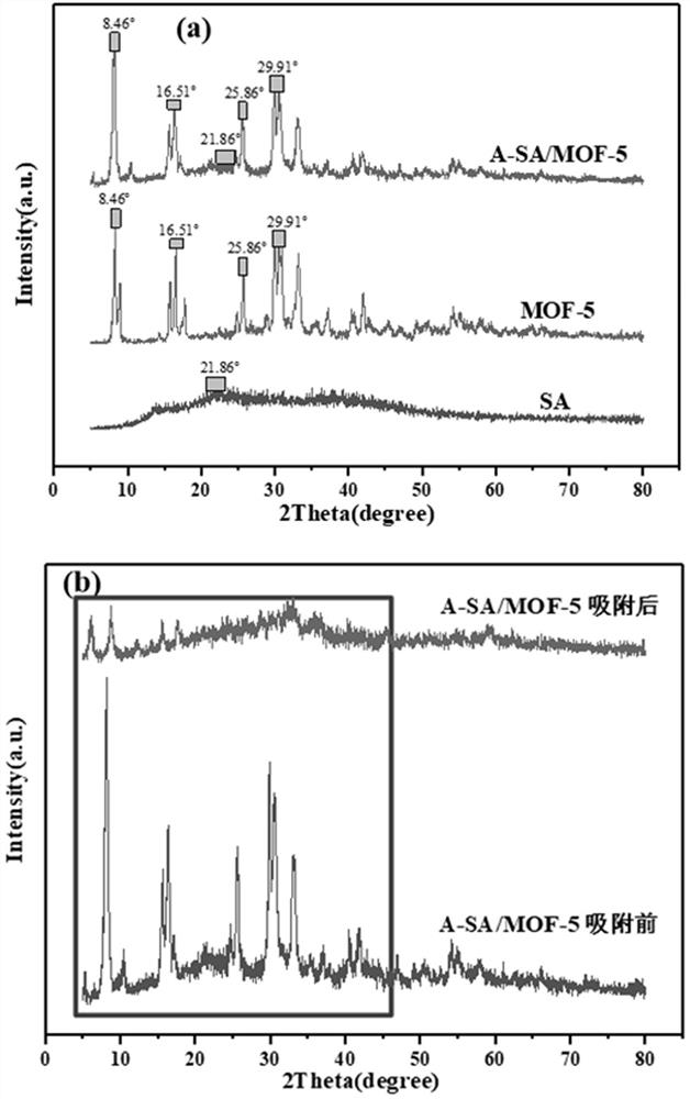 Modified biomass-based composite adsorption material for treating radioactive pollutants