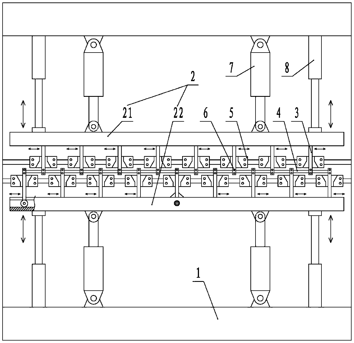 Reinforcement production line for prefabricated bottom plate of large-span laminated slab