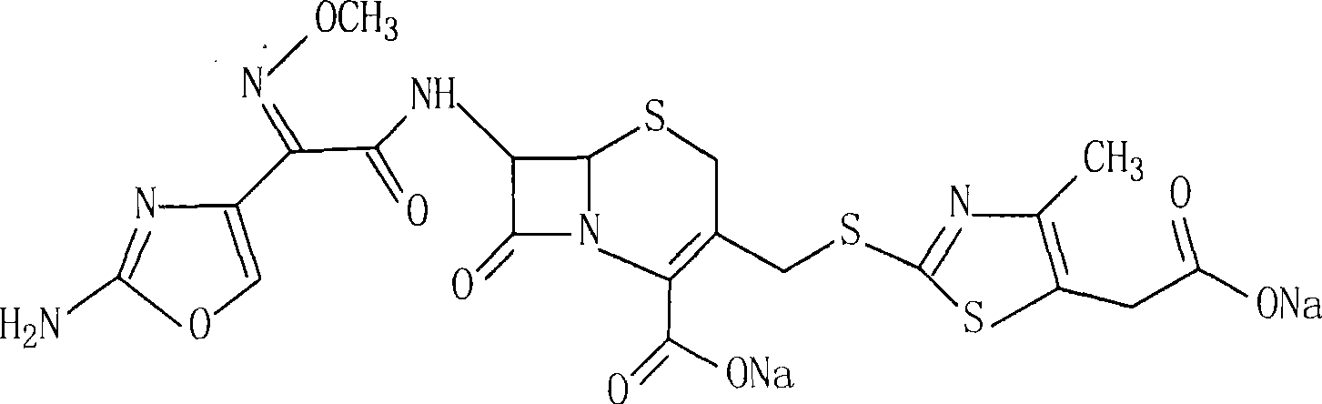 Cefodizime sodium compound and method for synthesizing the same