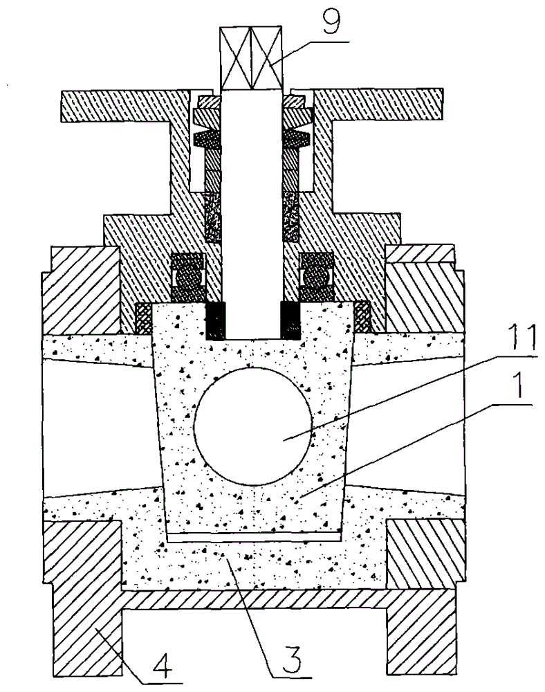 A ceramic cone valve