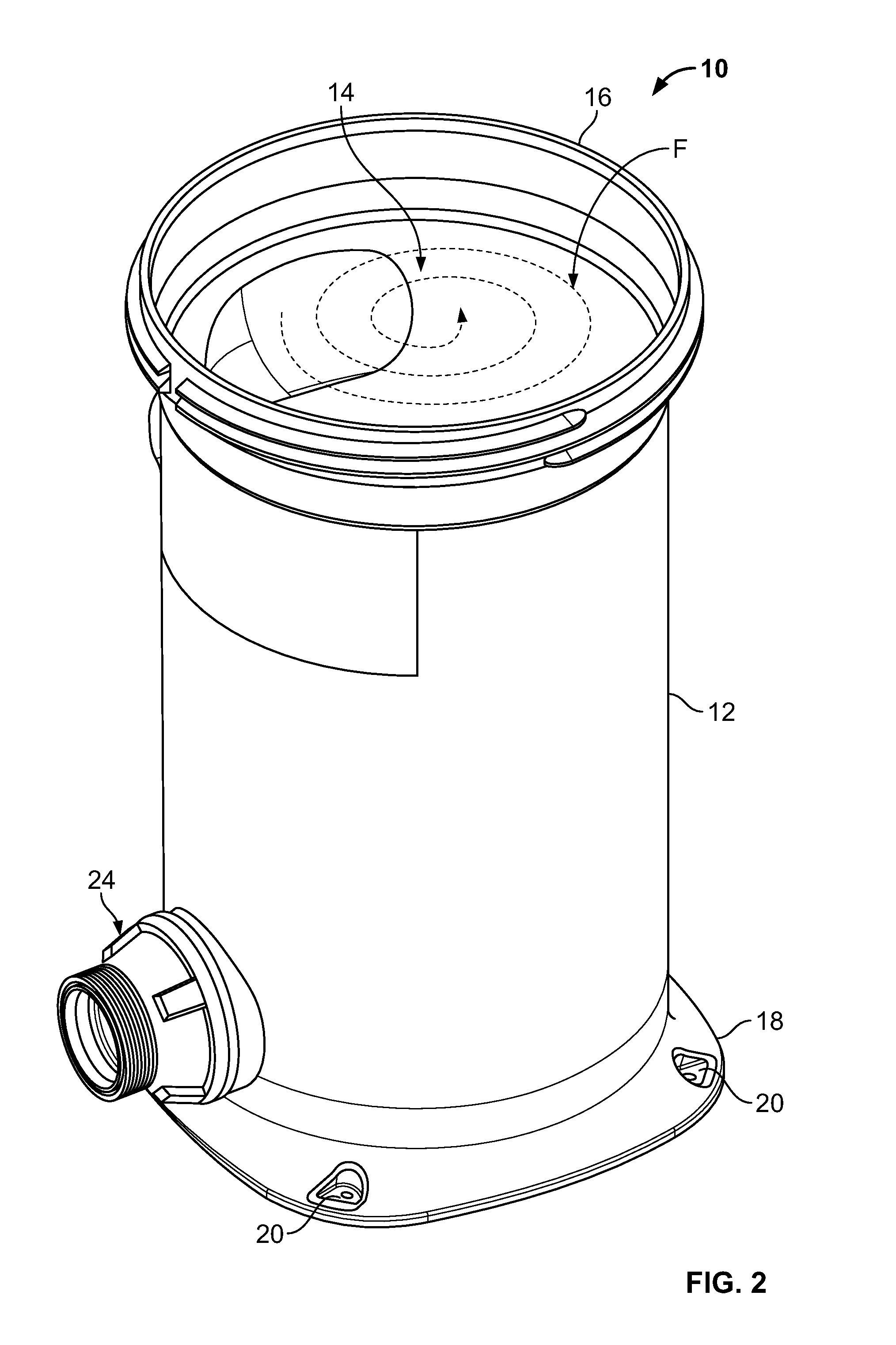 Velocity Reducing Pool Filter Port