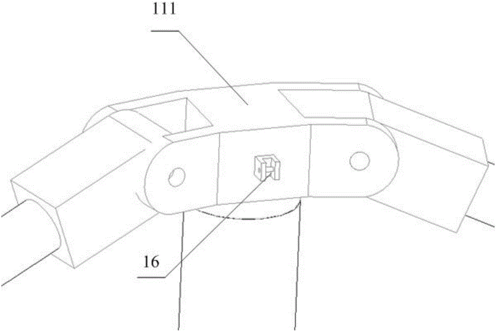 Special beam application-oriented scissors-type curved-surface reusable mesh type deployable antenna