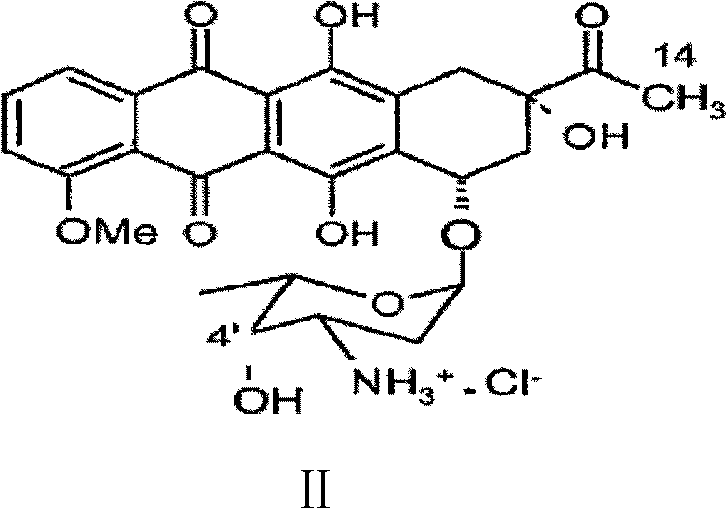 Preparation method for intermediate of epirubicin hydrochloride