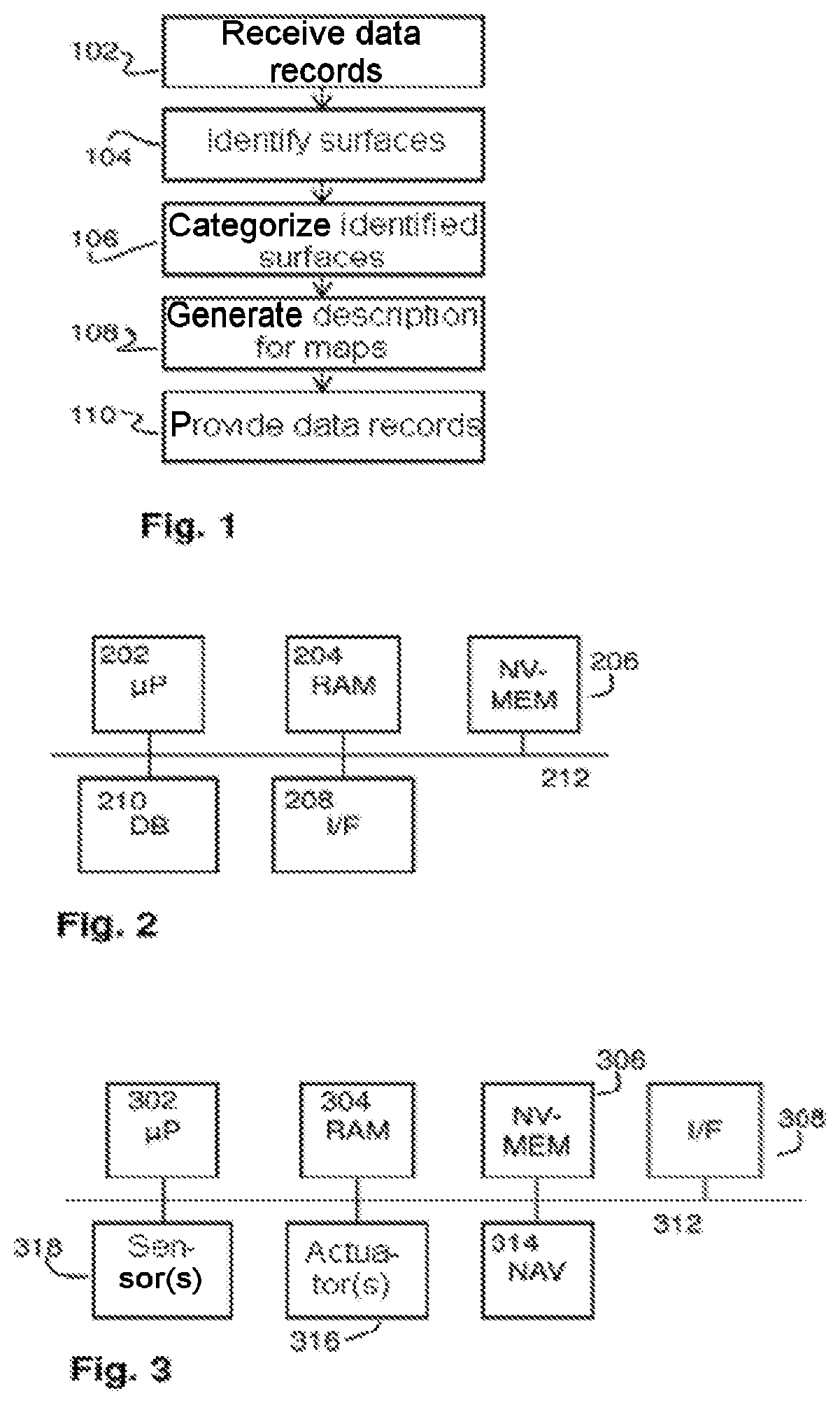 Method and system for generating map information for emergency surfaces