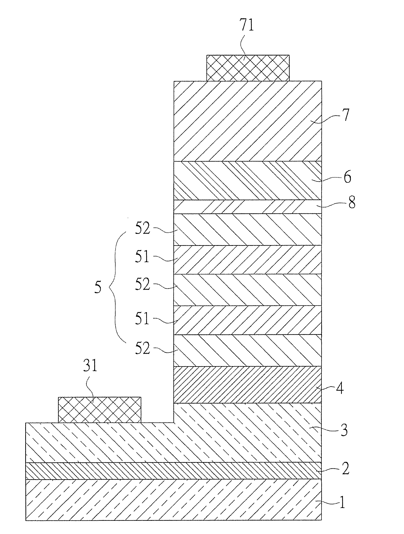 Nitride semiconductor structure and semiconductor light emitting device including the same