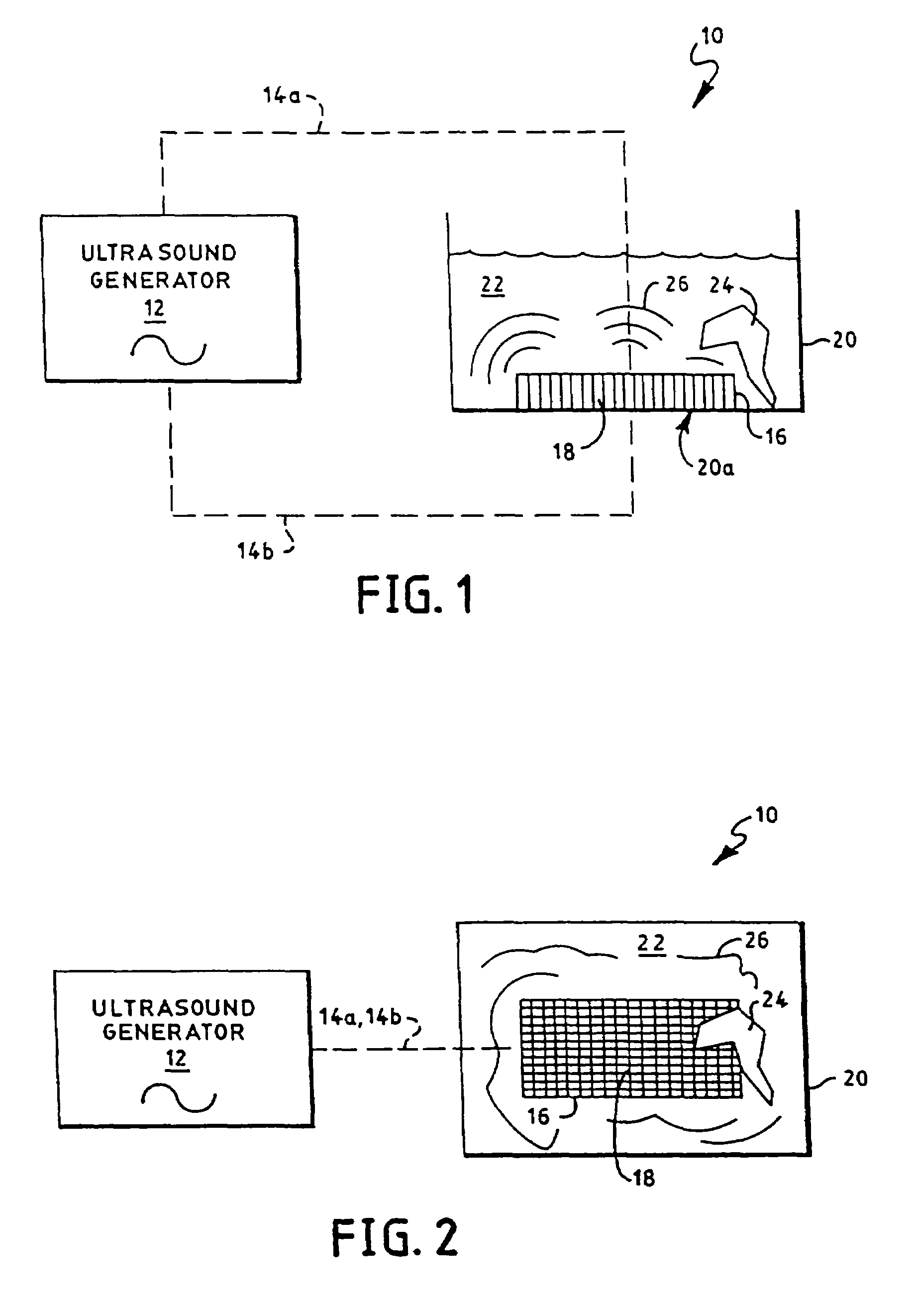 Apparatus, circuitry, signals, probes and methods for cleaning and/or processing with sound