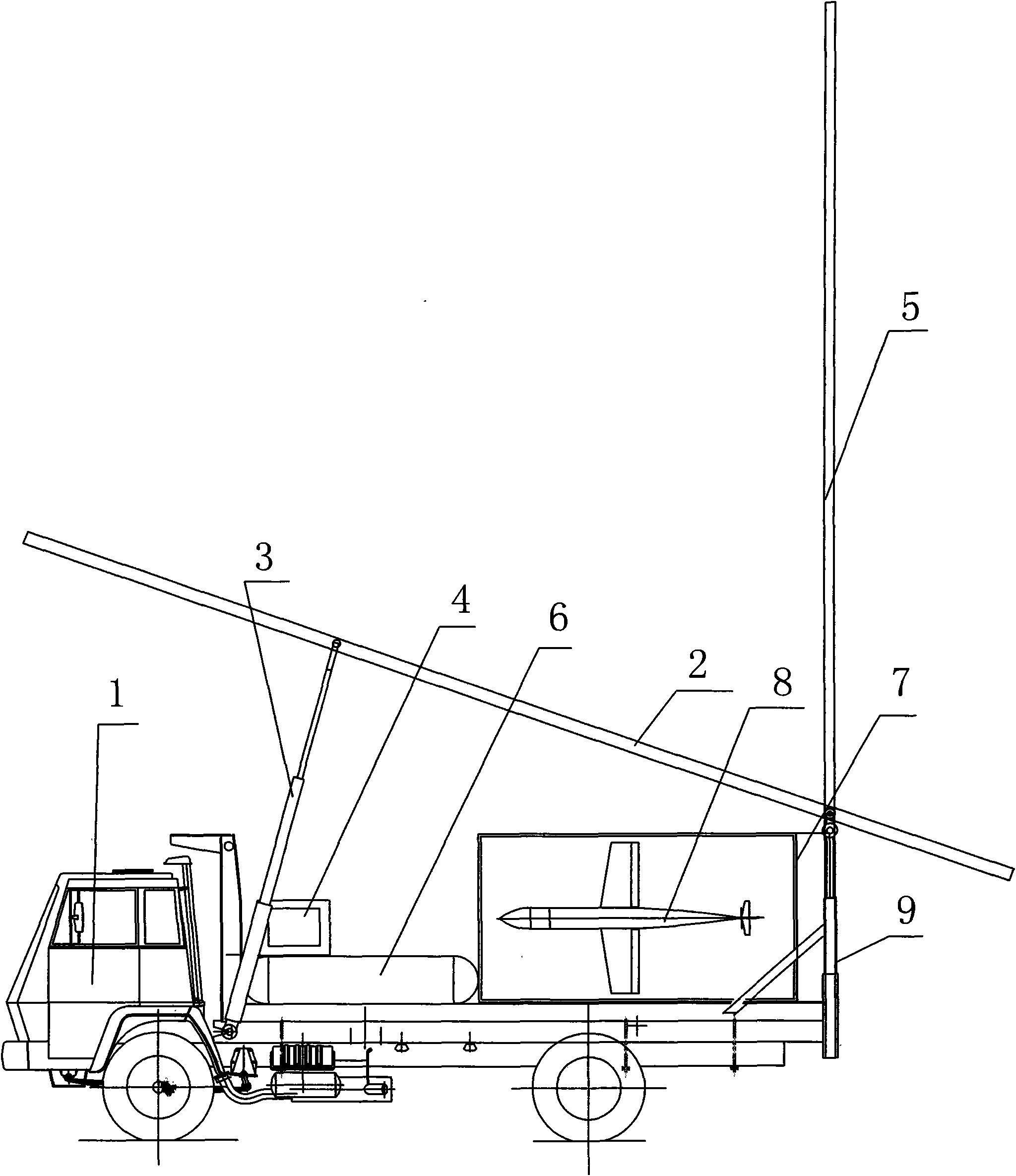 Multifunctional unmanned plane launch and recovery vehicle