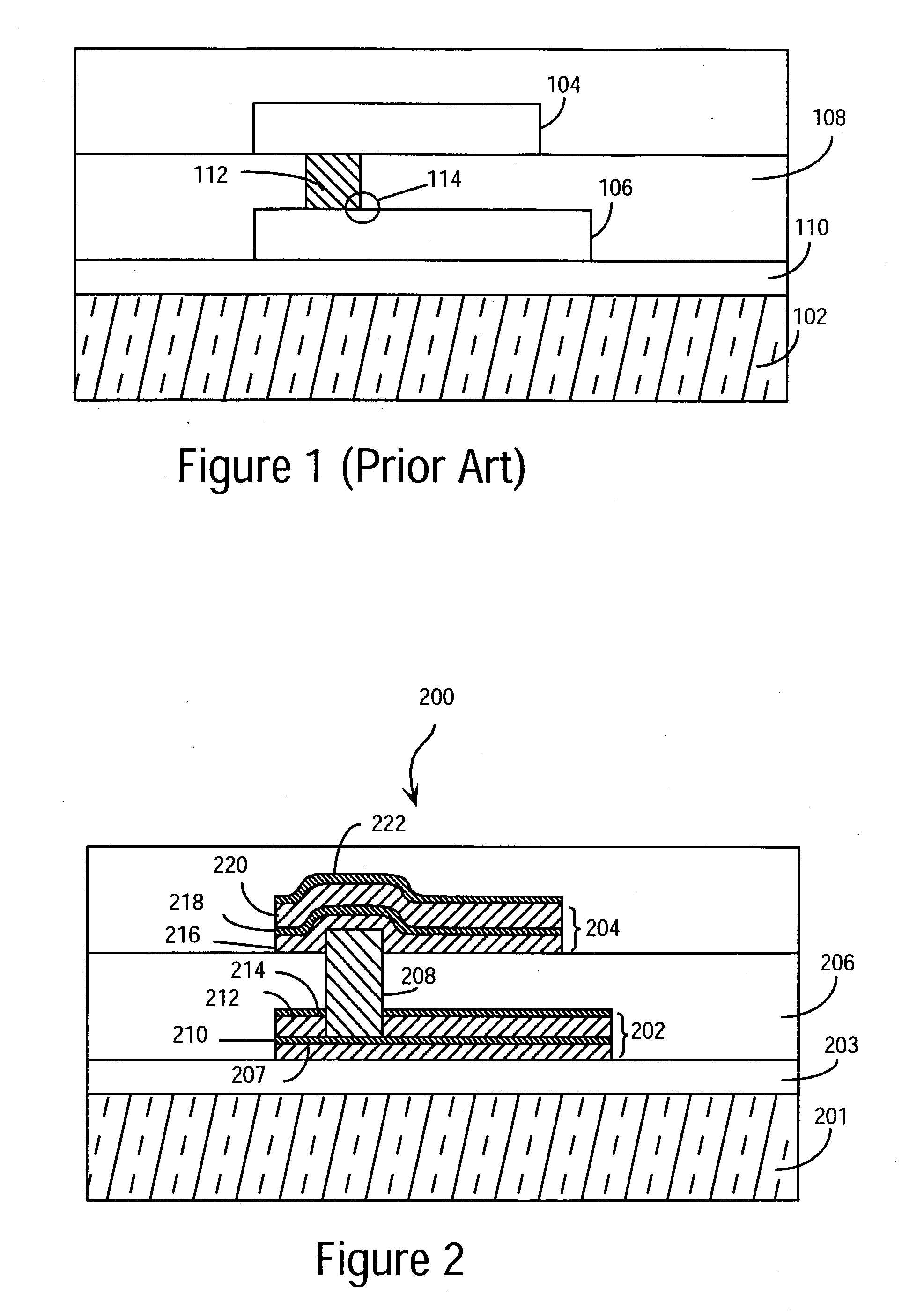 Novel interconnection structures and methods of fabrication