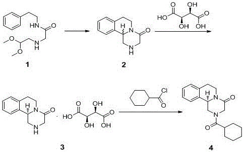Process for synthesizing levopraziquantel