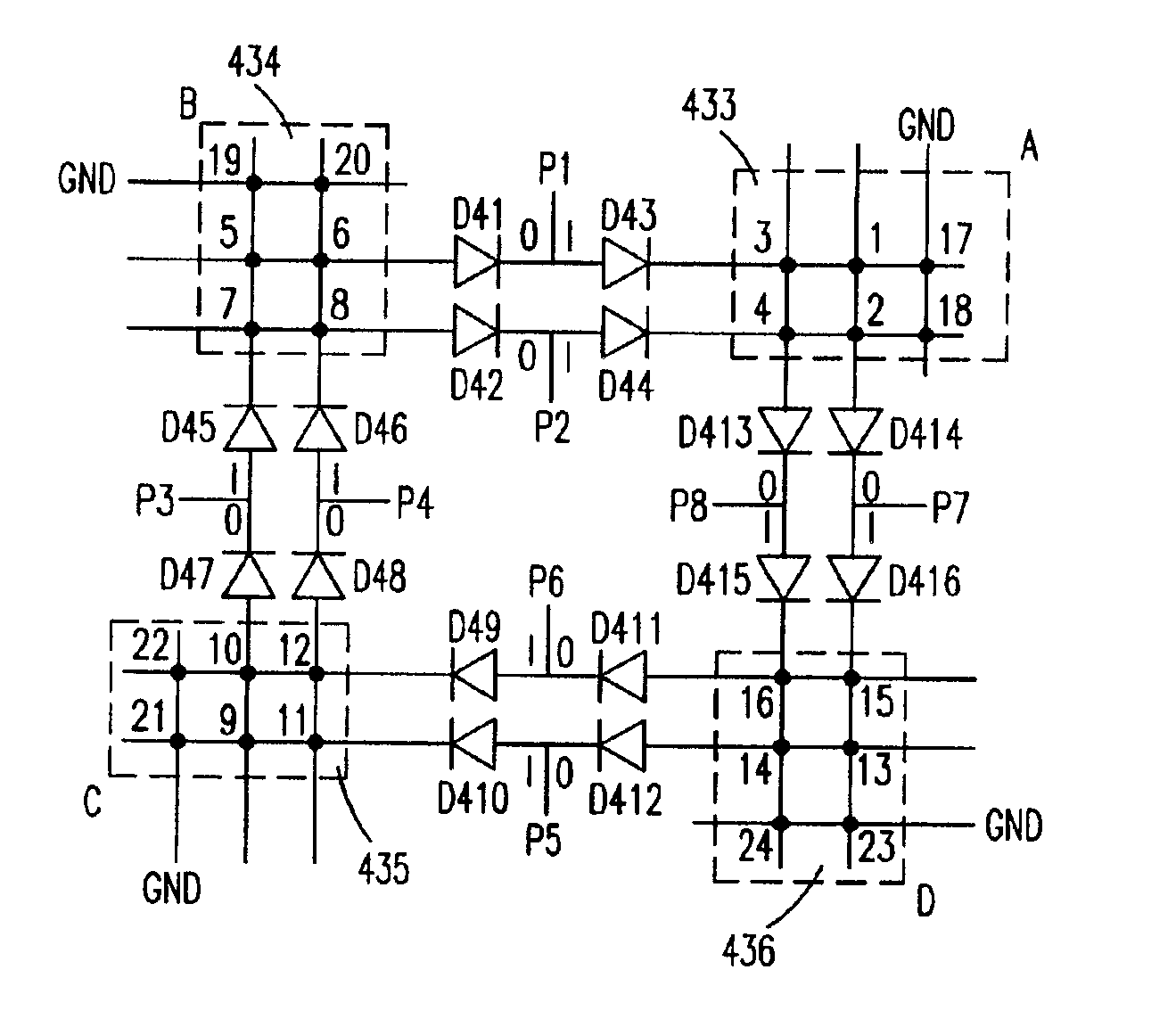 Scan circuit and method for keyboard