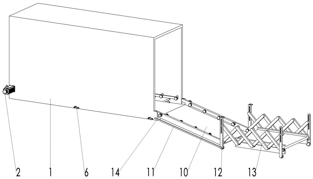 Rotary automatic loading and unloading logistics box based on cargo transportation