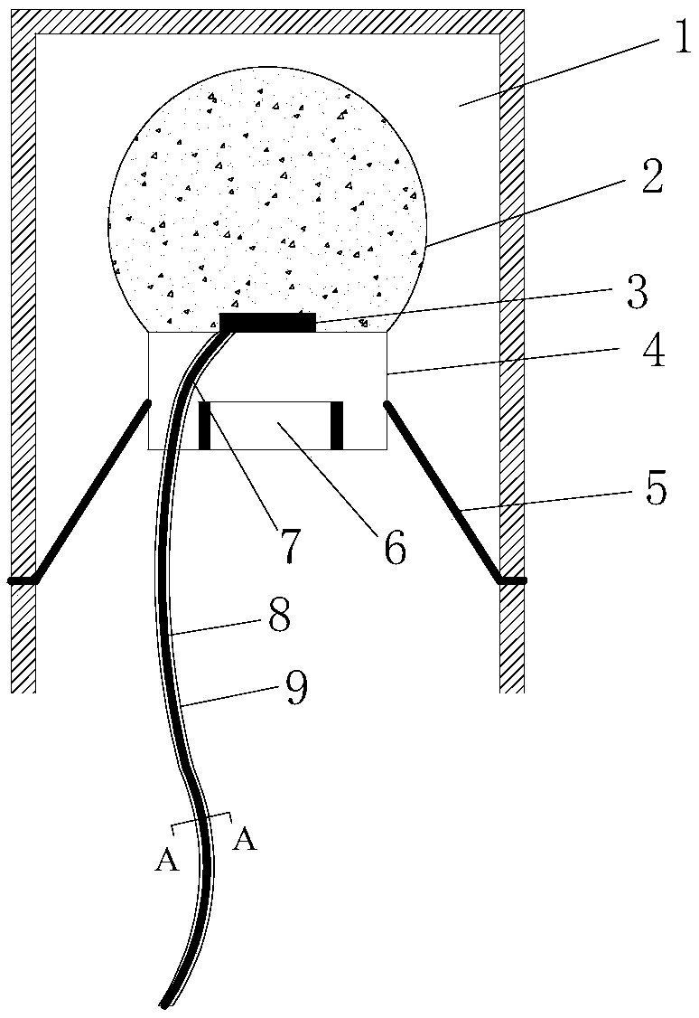 Goaf overlaying basic top rock stratum dynamic settlement amount observation device and method