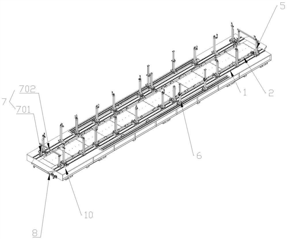 Electric multiple unit chassis equipment pre-assembly tool and method