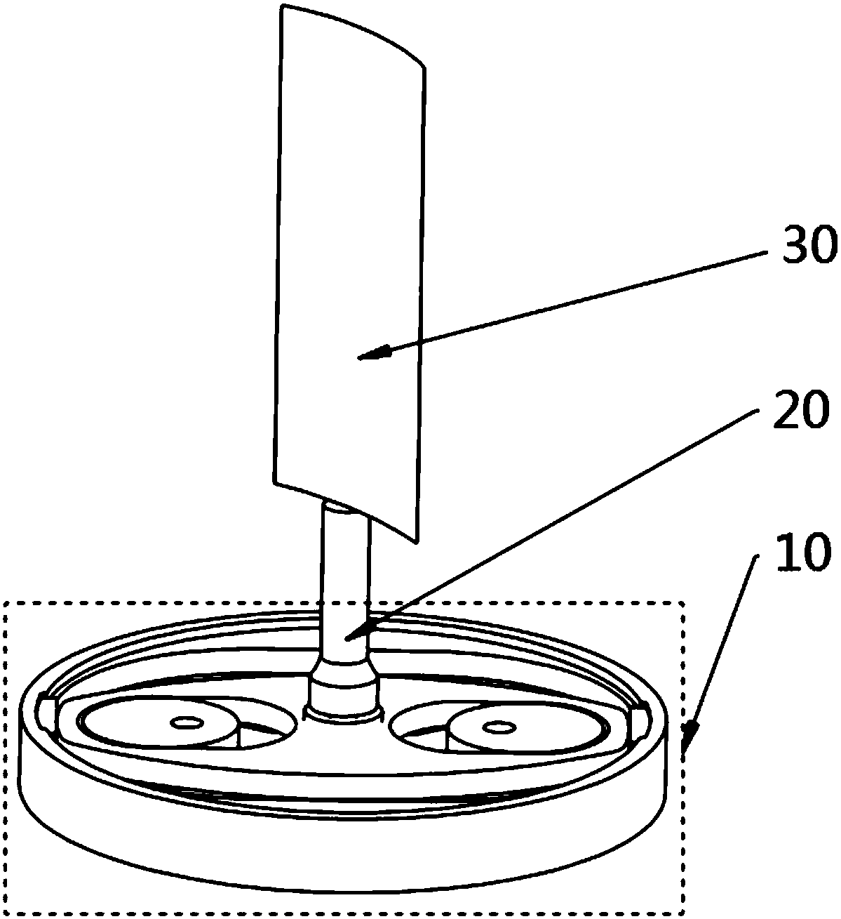 Blade vibration exciter with adjustable three dimensional vibration mode, and design method for blade vibration exciter