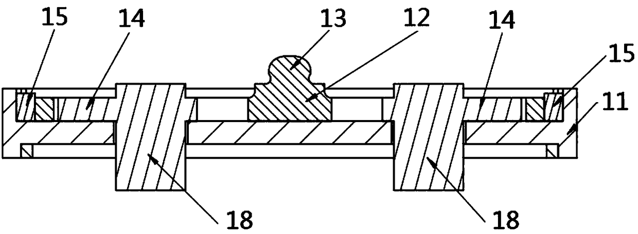 Blade vibration exciter with adjustable three dimensional vibration mode, and design method for blade vibration exciter