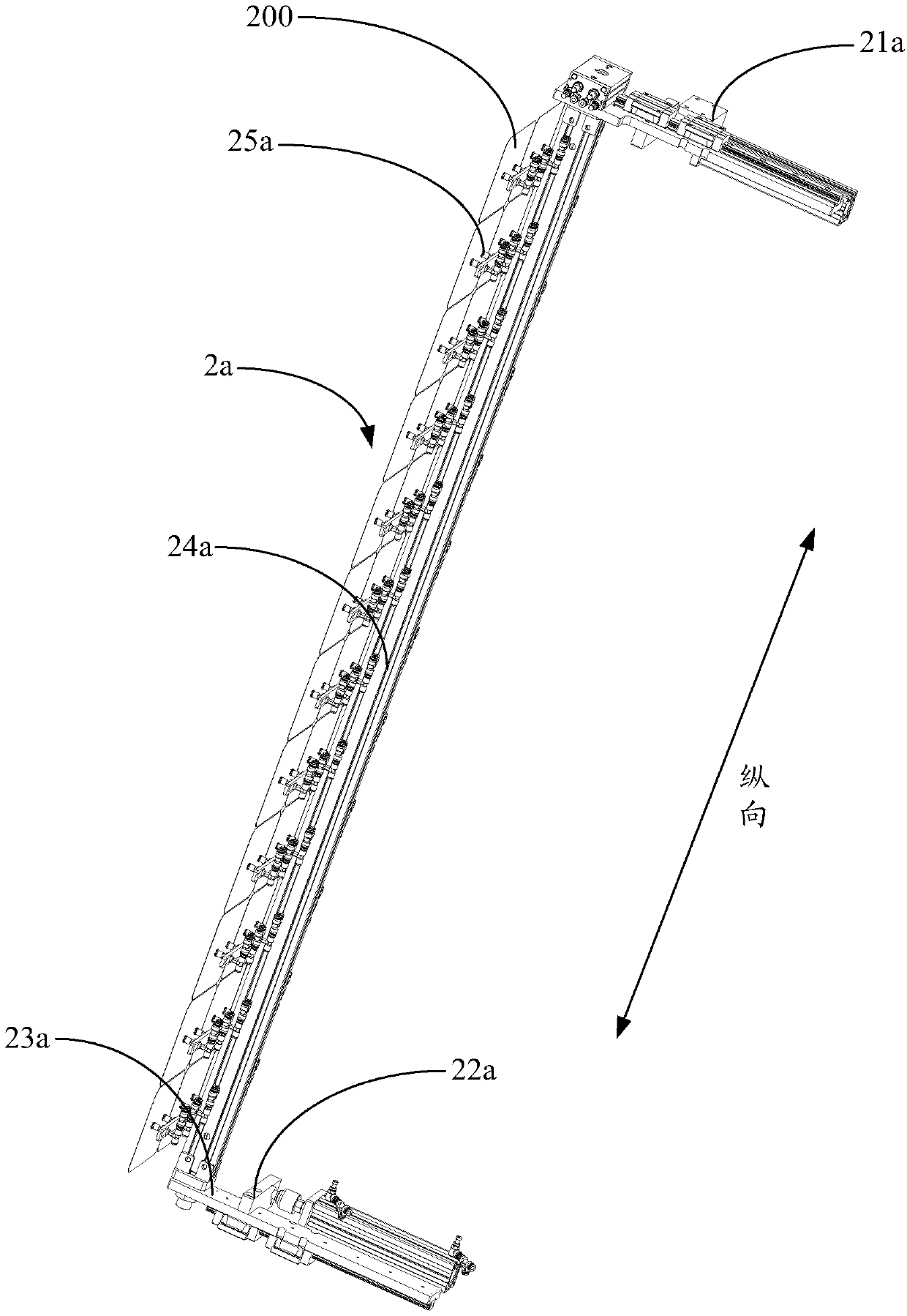 Plate arranging mechanism and solar cell welding machine