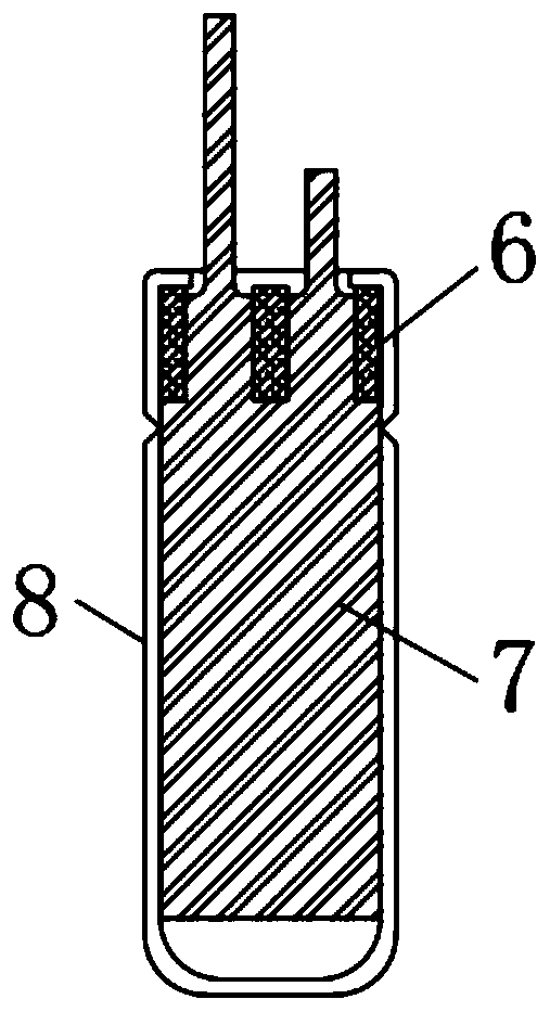 Manufacturing method of aluminum shell pin type bluetooth earphone battery