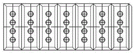 Method for completing group organization work of green anode carbon blocks by using manipulator