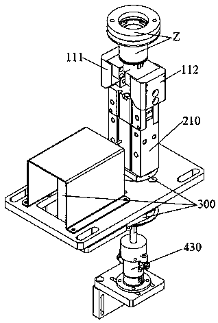 Jig clamping and rotating mechanism and ball bulb assembling system
