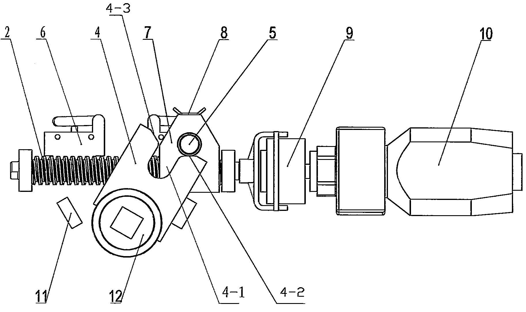 Operating device for inflating cabinet