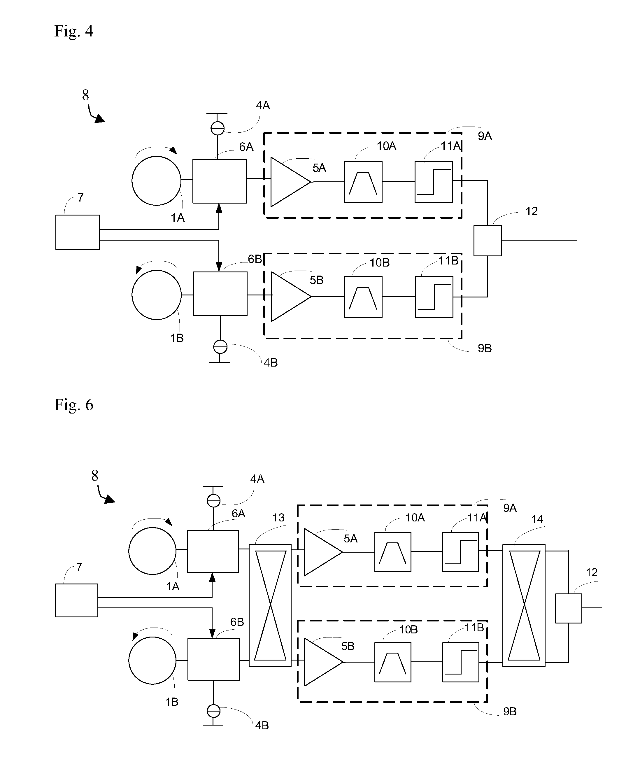 Magnetic field sensor measuring a direction of a magnetic field in a plane and current sensor