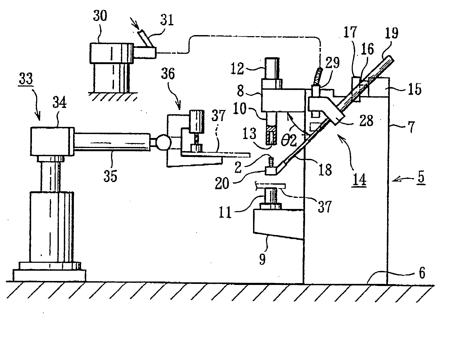 Welding method and welding system for projection bolt