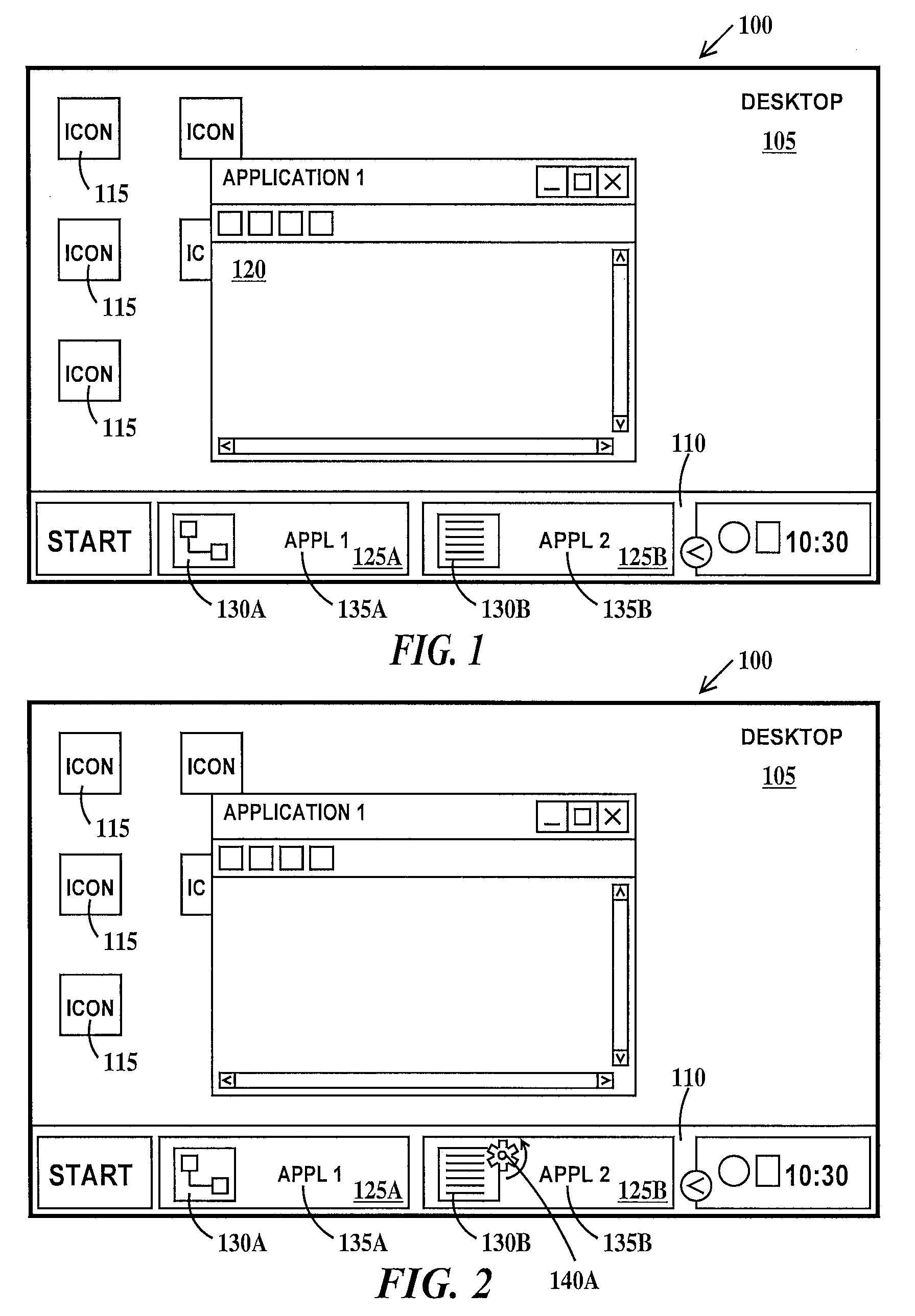Notification of state transition of an out-of-focus application